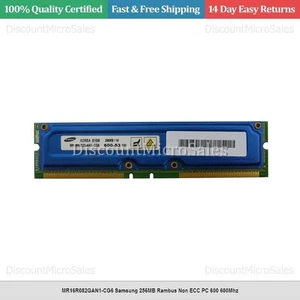 MR16R082GAN1-CG6 Samsung 256MB Rambus Non ECC PC 600 600Mhz - Picture 1 of 1