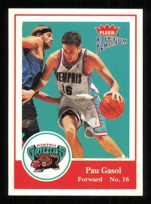 2003-04 Fleer Platinum #33 Pau Gasol Salón de la Fama Baloncesto Grizzlies Casi Nuevo-Como Nuevo Foto 1 de 3