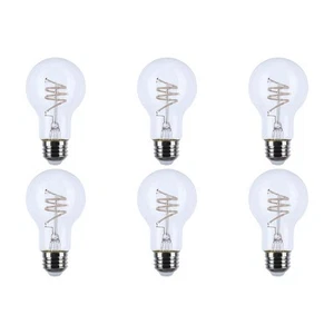 6 Watt LED - Reminiscent - Flex Gray Coil Filament - A19 - Medium Base - 2700K C - Picture 1 of 4