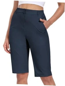 Women's Golf Bermuda Shorts 13" Knee Length Quick Dry Long Hiking Camping - Picture 1 of 7