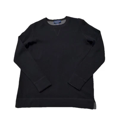 Suéter Charter Club Hombre Pequeño 2 Capas Cachemira Negro Clásico Lujoso Preppy Foto 1 de 4