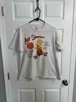 VINTAGE 90s AIR SIMPSON BART SIMPSON T-SHIRT SIZE XL MEN MICHAEL JORDAN 23 - Image 1 of 4