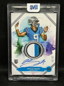 2023 Topps Motif #MRR-BY Bryce Young Rookie Relic Jersey Patch Auto RPA /99 3CLR - Bild 1 von 2