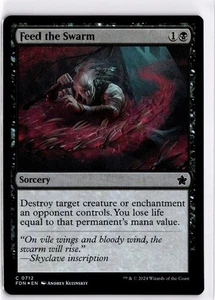 MTG Foundations FOIL Feed the Swarm C 712 NM Pack Fresh ActualScan of Card - Bild 1 von 2