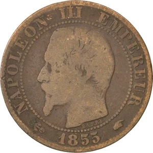 Münze, Frankreich, Napoleon III, Napoléon III, 5 Centimes, 1855, Paris, SGE - Bild 1 von 2