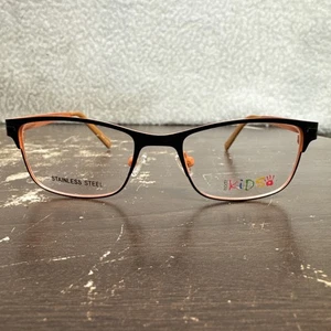 Moderne Modz Kinder LUSTIGE SCHWARZ/ORANGE 46-16-130 Vollrand Metall Brille Brillengestell - Bild 1 von 9