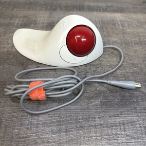 Logitech TrackMan Marble FX T-CJ12 PS/2 Wired Ergonomical Mouse TESTED WORKING - Picture 1 of 8