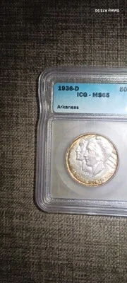 ICG MS 65 1938 D Arkansas  50 Cent Comm - Image 1 of 2