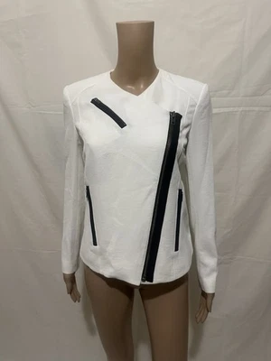 Helmut Lang Women's White Blazer With Zipper Brand New With Tag - Image 1 of 4