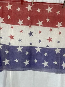 antike Wimpelkette rot weiß blau Sterne 25x90 Bürgerkriegszeit original sehr gut  - Bild 1 von 4