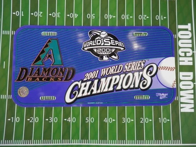 2001 World Series Arizona Diamondbacks License Plate lot new vtg MLB Champions - Image 1 of 4