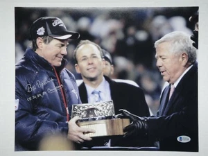 FOTO AUTÓGRAFO BILL BELICHICK BECKETT (BAJO) CERTIFICADO FIRMADO E INSCRITO 11x14 - Imagen 1 de 4