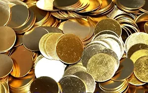 100 ud. Placas de latón discos de latón 22 mm para grabado/artesanía/modelado - Imagen 1 de 1