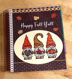 Gnomes Happy Fall Y'all Front Back Cover Set 4 use w Erin Condren Life Planner~ - Picture 1 of 4