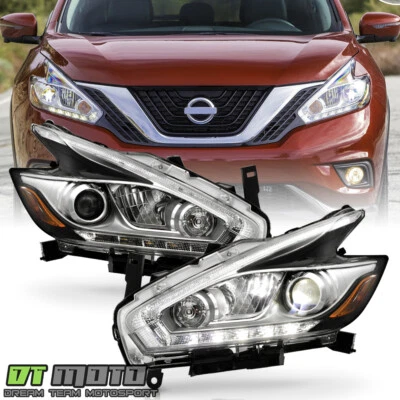 Par de faros proyectores LED DRL para Nissan Murano Platinum 2015-2018 Foto 1 de 4