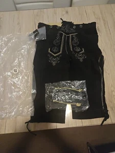 Traditional German Lederhosen Black - Bild 1 von 2
