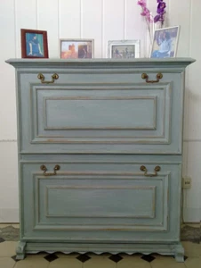 Shabby chic Schuhschrank Kommode Schrank Landhausstil Nostalgie Vintage - Bild 1 von 7