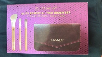 Authentic Sigma Beauty	Elite Essential Trio Brush Set F40 E25 E55 - Image 1 of 2