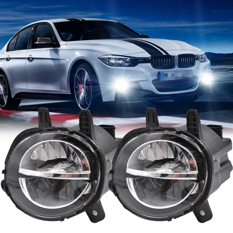 New Pair LED Fog Light Lamps Fit For BMW 328d Sedan 2014-2018 Right&Left - Image 1 of 4