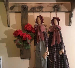 Tall Candle/Wall/ Door Box Colonial-Primitive - Picture 1 of 5