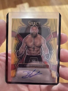 2023 WWE Select Brock Lesnar Gold Prizm Auto 1/5 - Picture 1 of 1