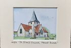 ?St John?s Church, Mount Bures? Ltd Edition Signed & Mounted Print By Irene Hart
