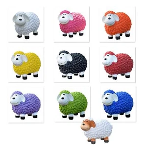 Dekofigur Schaf 23 cm viele Farben Gartenfigur wetterfeste Dekoration Tierfigur - Bild 1 von 14