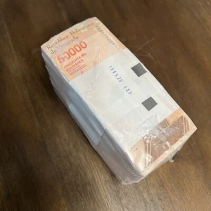 Venezuela Uncirculated 50000 Bolivares Soberano, 2019 UNC 1000 Note Brick, NEW - Picture 1 of 6