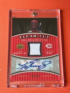 2007 Upper Deck Elements Clear Cut GU Jersey Auto Ken Griffey Jr. #CCE-GR 84/99
