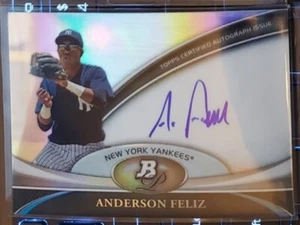 ANDERSON FELIZ 2011 Bowman Platinum RC Auto Rookie NEW YORK YANKEES - Picture 1 of 1