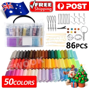 Up to 86PCS Polymer Clay Modelling Moulding DIY Toy Block Oven Bake HOT - Picture 1 of 8