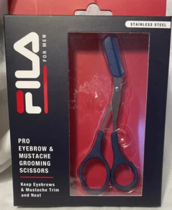 Fila Pro Eyebrow & Mustache Grooming Scissors Stainless Steel New  - Picture 1 of 5