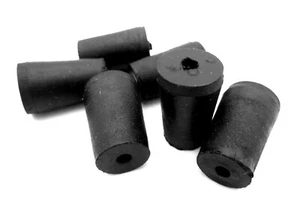 Rubber Stopper Plugs 11/32" To 14/32" Hole , 9 mm To 11.5 mm Holes, #000 1 Hole - Picture 1 of 12