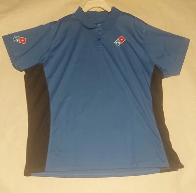 Dominos Polo Shirt Womens 4x Blue Red Gear Employee Uniform Crew Casual - Image 1 of 2