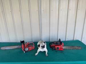 2 Vintage Sears Craftsman 2.5/14" and 2.3/16" Chainsaws For Parts or Repair - Picture 1 of 22