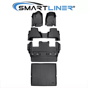 SMARTLINER Custom Fit Floor Mats 3 Rows &Cargo Liner 2015-2020 Cadillac Escalade - Picture 1 of 8