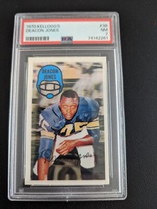1970 Kellogg's Deacon Jones #38 Los Angeles Rams