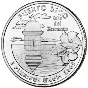 2009 P Puerto Rico Territory State Quarter. Uncirculated from US Mint roll. - Picture 1 of 3