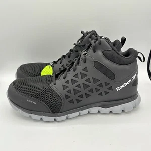 Reebok Work Sublite Cushion Work RB041 Men's size 10.5W AlloyToe Black - Picture 1 of 7