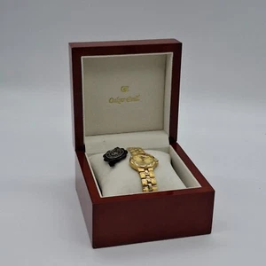 Reloj cronógrafo para hombre Oskar Emil cesio chapado en oro 23K - Imagen 1 de 8