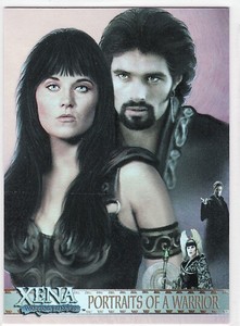 XENA: Art & Images PORTRAITS OF A WARRIOR Insert Card PP16 "Xena & Ares"