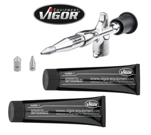 VIGOR Mini-Fettpresse Inkl. Adaptern + 2x100g Fett WOW Mini Grease Gun Bike Auto - Bild 1 von 9