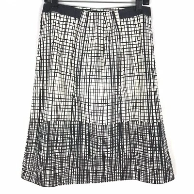 Worthington женщин юбка линия черный абстрактный линия стороны молнии ленты деталь 10 - Изображение 1 из 4