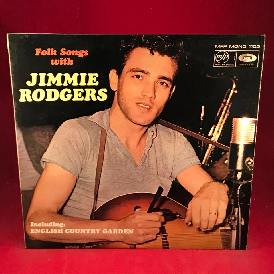 JIMMIE RODGERS Folk Songs With 1966 UK vinyl LP English Country Garden - Image 1 of 4