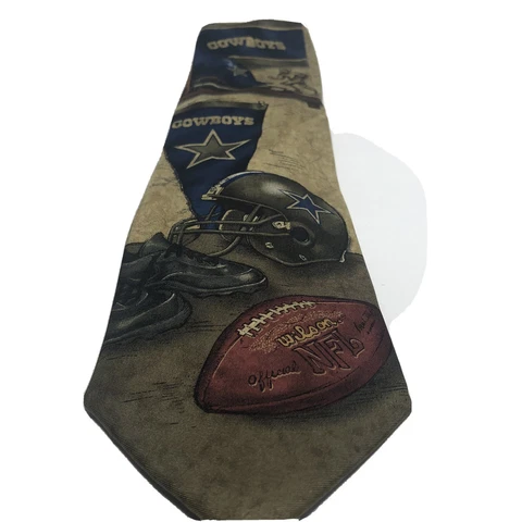 NFL Dallas Cowboys Eagles Wings 100% Silk Tie 4"W 57"L Football America's Team Cover