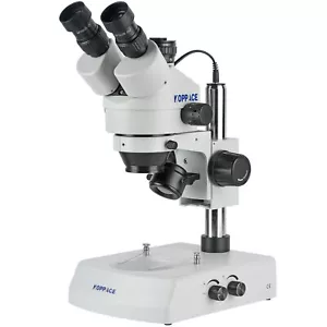KOPPACE 3.5-90X Trinocular Zoom Microscope with Upper/Lower LED - Picture 1 of 10