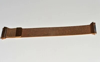 Banda de malla magnética de metal iónico Fitbit color oro champán - pequeña Foto 1 de 4