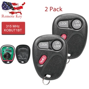 2 Replacement Keyless Entry Car Remote Key Fob Control for 15732803 Kobut1bt - Picture 1 of 6