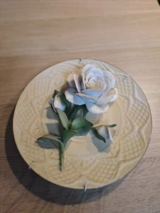 Display Plate Diana Princess beautiful porcelain England’s Cream Rose - Picture 1 of 2