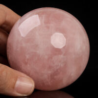 Healing Crystal Natural Pink Rose Quartz Gemstone Balls Divinations Sphere 20SK 